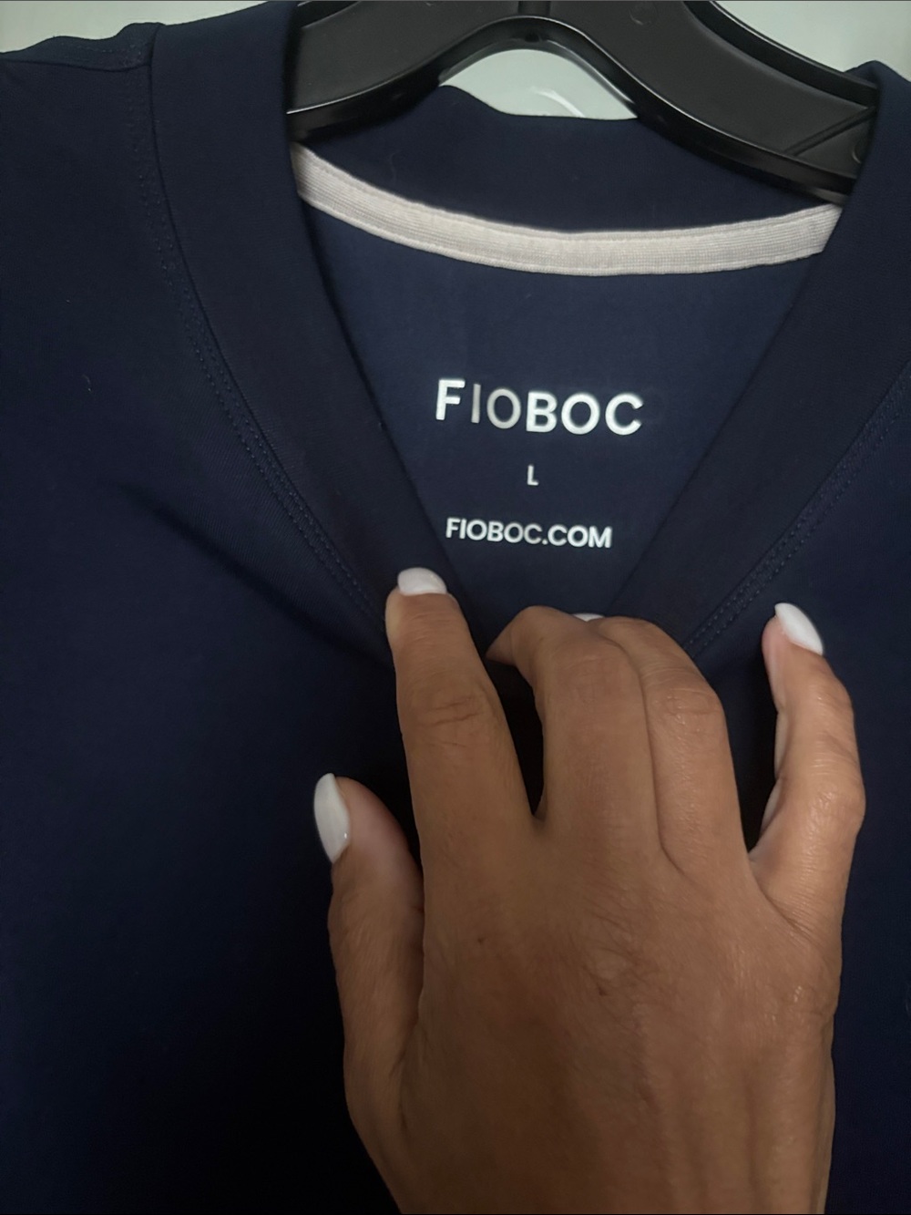 Men's Navy V-Neck Shirt